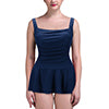 Womens One-Piece Skirted Tankini Swimwear Swim Dress Bikini Swimsuit Push-up Bra