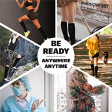 Zip Sox Compression Socks Zipper Leg Support Knee Open Toe Shaper Stockings