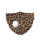 CUH Cloth Face Masks With Valve,Printing Masks,Adult Kids Mouth Covering,Woman Man Masks,Strethable Mouth-muffle,Washable Reusable Mask