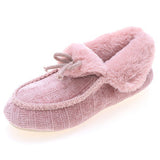 Women Slip On Round Toe Slipper Closed Heel Winter Boots Keep Warm Slipper