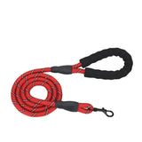 5FT Dog Leash Lead Padded Handle Reflective Nylon Rope Training Walking Harness