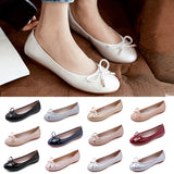 Women's Slip On Flats Shoes Loafers Chunky Heels OL Dress Party Shoes Round Toe