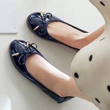 Women's Slip On Flats Shoes Loafers Chunky Heels OL Dress Party Shoes Round Toe