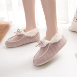 Women Slip On Round Toe Slipper Closed Heel Winter Boots Keep Warm Slipper