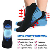 Copper Low Cut Compression Running Socks For Men & Women-3/6Pairs-Circulation best for Athletic,Ankle Support Travel