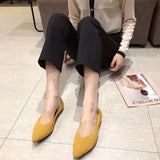 Womens Slip On Pumps Shoes Loafers Chunky Heels OL Dress Party Shoes Pointed Toe