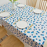 Waterproof PVC Table Cloth Oil-Proof Wipeable Rectangle Tablecloth Kitchen Decor