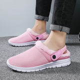 Unisex Slip On Mules Slipper Winter Warm Non-Slip Home Indoor Shoes US 6.5-13