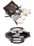 Women Leather Handbag Briefcase Shoulder Bag Tote Messenger Satchel With Pendant