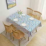 Waterproof PVC Table Cloth Oil-Proof Wipeable Rectangle Tablecloth Kitchen Decor