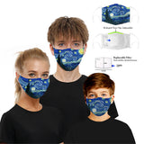 CUH Cloth Face Masks,Printing Masks,Adult Kids Mouth Covering,Woman Man Masks,Strethable Mouth-muffle,Washable Reusable Mask