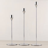 3Pcs Candlestick Holders Taper Metal Candle Stand Elegant Matte Tall Candle Holder for Wedding, Dinner, Party, Christmas Decoration