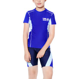 Boys Swimsuit Swimwear Short Sleeve Rash Guard Swim Tops Swim Shorts Shirt Board Swim Trunks Pants Board Shorts Boardshorts Beachwear Quick-Dry Sun Protection Casual Surfing Bathing Suit