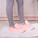 Unisex Women Men Cartoon Slippers Anti Slip Warm Home Plush Slippers