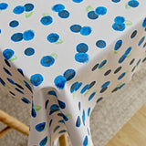 Waterproof PVC Table Cloth Oil-Proof Wipeable Rectangle Tablecloth Kitchen Decor