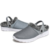 Unisex Slip On Mules Slipper Winter Warm Non-Slip Home Indoor Shoes US 6.5-13