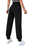 Sexy Dance Women Athletic Pants Tapered Yoga Joggers With Pockets Elastic High Waisted Workout Casual Sweatpants