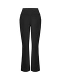Sexy Dance Women Dress Lounge Pants Business Elastic Waist Casual Stretch Work Trousers Slacks with 4 Pockets