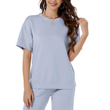 Sexy Dance Women Tops Short Sleeve Shirts Casual Dressy Summer Tops