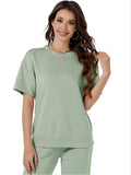Sexy Dance Women Tops Short Sleeve Shirts Casual Dressy Summer Tops