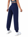 Sexy Dance Women Athletic Pants Tapered Yoga Joggers With Pockets Elastic High Waisted Workout Casual Sweatpants