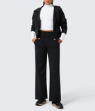 Sexy Dance Womens Yoga Pants with Pockets Sweatpants Lounge Casual High Waist Pants