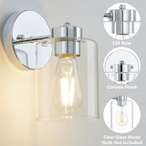 Brightify Bathroom Light,Wall Sconces Set of Two,Vanity Sconce Lights,Morden Bathroom Sconces Set