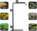 Brightify Reptile Lamp Stand, Adjustable 16-31 Inch Domes Heat Lamp Metal Bracket Floor Light Holder for Reptile Terrarium Lighting Heating Light and Dome lampshade, Large