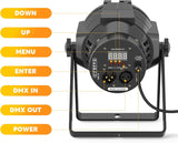 Brightify Spotlight COB 80W Stage Light Par Lights Party Warm & Cold White Professional DMX Spotlights Portable Metal Housing Strobe Light Bright for Church, Concert, Theater, Photostudio - 1Pack