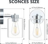 Brightify Bathroom Light,Wall Sconces Set of Two,Vanity Sconce Lights,Morden Bathroom Sconces Set