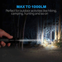 Brightify Single Mode Tactical Flashlight, 1000 Lumens LED Rifle Hunting Light, Flashlights with Picatinny Rail Mount, Remote Pressure Switch, Charger