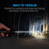 Brightify Single Mode Tactical Flashlight, 1000 Lumens LED Rifle Hunting Light, Flashlights with Picatinny Rail Mount, Remote Pressure Switch, Charger