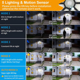 Brightify Solar Shed Light Indoor Outdoor, 288LED Solar Powered Motion Sensor Pendant Light Daytime Available, Solar Indoor Lights with 5 Lighting Modes & Remote for Shed Gazebo Barn Garage Home