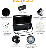 Brightify 240W Led Flood Light Dusk to Dawn Outdoor Lighting 5000K IP65 for Commercial Building Parking lot Farm Yard Exterior Area