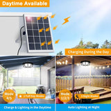 Brightify Solar Shed Light Indoor Outdoor, 288LED Solar Powered Motion Sensor Pendant Light Daytime Available, Solar Indoor Lights with 5 Lighting Modes & Remote for Shed Gazebo Barn Garage Home
