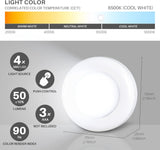 Brightify 5 Pack 2.8” Push Tap Lights, Stick on Touch Puck Lights AAA Battery Operated, LED Sticky Button Lights for Classroom, Kitchen, Under Cabinet, Closet