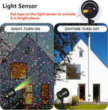 Brightify Christmas Laser Projector Lights Outdoor, Waterproof Static Red and Green Star Xmas Projector Lights Outdoor