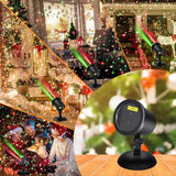 Brightify Christmas Laser Projector Lights Outdoor, Waterproof Static Red and Green Star Xmas Projector Lights Outdoor