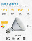 Brightify Par30 39W Long Neck Halogen Flood Light Bulbs 6 Pcs, E26 Medium Base, 2700K Warm Lighting, 120V, Long Lasting Life High Output Reflector Flood Lights