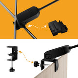 Brightify Trade Show Booth Lights, LED Display Lighting For Trade Shows,Portable Exhibit Arm Lighting,Connectable Craft tradeshow Lights Include Clamps,Mounting Brackets,Power Cables,Connect Cables