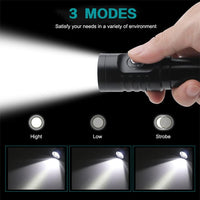 Brightify Scuba Diving Flashlight 10000 Lumen Diving Light, IPX8 Waterproof Snorkeling Light Rechargeable, 3 Modes Submarine Flashlight, Professional Underwater LED Flashlight for Deep Sea Cave, Diving