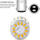 Brightify 2057 1157 Orange Yellow LED Bulbs Super Bright 3014 72-SMD 1034 2357 7528 LED Bulb for Turn Signal Blinker Parking Side Marker Lights