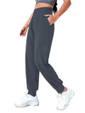 Sexy Dance Women Athletic Pants Tapered Yoga Joggers With Pockets Elastic High Waisted Workout Casual Sweatpants