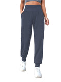 Sexy Dance Women Athletic Pants Tapered Yoga Joggers With Pockets Elastic High Waisted Workout Casual Sweatpants