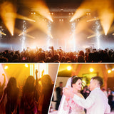 Brightify Spotlight COB 80W Stage Light Par Lights Party Warm & Cold White Professional DMX Spotlights Portable Metal Housing Strobe Light Bright for Church, Concert, Theater, Photostudio - 1Pack