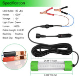 Brightify 12V 100W 6000 Lumen IP68 Led Fish Bait Crappie Luring Light Submersible Fishing Light