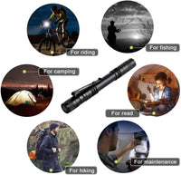 Brightify Pen Flashlight,5PCS Led Pen Light Flashlights with Clip,500 Lumen Mini Pocket Flashlight Small Penlight Inspection Flashlight