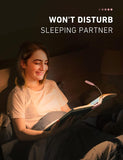 Brightify Book Lights for Reading at Night in Bed, 80 Hours Runtime LED Book Light Rechargeable, 3 Brightness Levels × 3 Color Temperatures, 1.3 oz Lightweight Reading Lights for Books in Bed