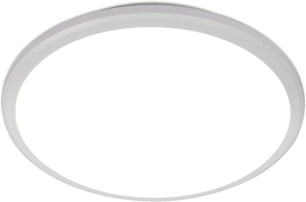 Brightify 12 Inch Ceiling Light, 24W Surface Flat LED Ceiling Light for Indoor/Outdoor, IP54 Waterproof Round Ceiling Light Fixture for Bathroom, Bedroom, Kitchen, Hallway, Balcony
