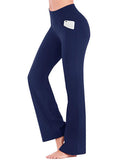 Sexy Dance Women's Bootcut Yoga Pants With 4 Pockets High Waist Plus Size Flare Leggings Stretch Workout Pant